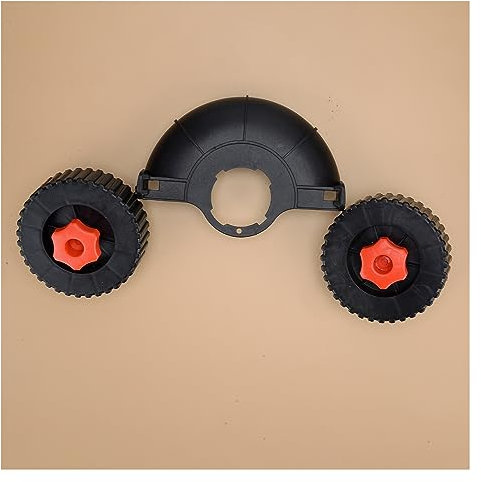 YEAHSO ABS Nylon Grass Trimmer Rolling Wheel Kit Effective Comfortable Lawn Guide Mower