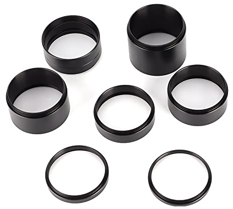 8-teiliges Verlängerungsrohr-Set, M42 X 0,75 Mm Mikroskop-Objektiv-Verlängerungsrohre 3–30 Mm für Astronomische Teleskopfotografie
