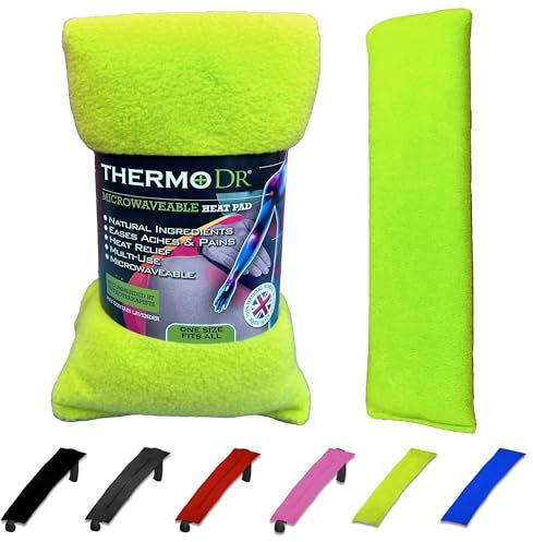 Bouillotte Micro-onde au Blé - Coussin Chauffant pour Épaules, Cou et Bouillotte Dos - Bouillotte Cervicale - ThermoDR, Citron vert