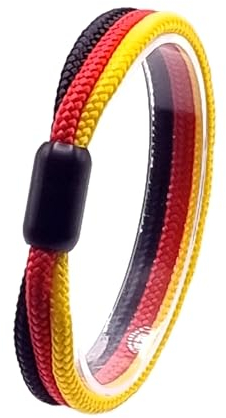 Generisch JoJewelry Fan-Armband verschiedene Nationen/Fanartikel/Geschenkbox (Deutschland, 22.00)