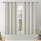 VEHEDE Short Small Window Curtains, Eyelet Thermal Insulated Blackout Curtains for Cafe, Soft Bedroom Curtain, Living Room Curtain & Drapes, W46 x L54 Inch, Light Beige, 2 Panels