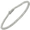 10:10 Tennisarmband für Damen, Sterlingsilber, 18 kt Weißgold, Zirkonia im Brillantschliff, Güteklasse AAA, Durchmesser 2 mm, L-19 CM, Weißgold, Zirkonia