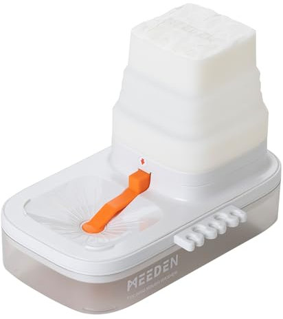 MEEDEN Portable Paint Brush Cleaner: Brush Rinser with 650ml Water Storage Area & 5-Slot Silicone Brush Holder, Folding Brush Washer Tool for Adults Artist Kids