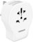 TESSAN Adattatore Presa Inglese, 4 in 1 con 2 USB C e 1 USB A, Adattatore UK 2500 W, Presa UK a Spina Italiana, Spina Inglese per Irlanda Scozia, Supporto Spina Italiana 3pin, Bianco