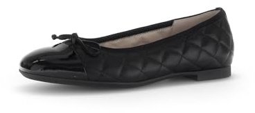 Gabor Damen Klassische Ballerinas, Frauen Flats,Ballerina-Schuhe,Ballett-Schuhe,Ballet-Flats,Ausgehschuhe,Abendschuhe,schwarz,40.5 EU / 7 UK