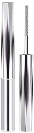 Mascara Metall-Wandmascara, wasserfest, lange Mascara, Smudge-Proof Lash Enhancer, geringes Gewicht, Volumizing Eye Makeup, Precision Curling für unglaubliche Länge, Farbe: Schwarz