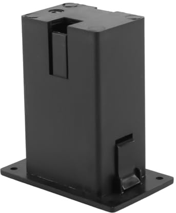 ANCLLO 1pc 9V Battery Holder/Case/Box Compartment Cover and Case Guitar Bass Pickup Black