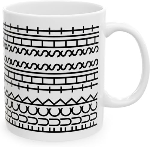 Fuck This Shit Hidden Message Mug, A Novelty Optical Illusion Design Coffee Mug with a Hidden Message, Coffee Lover Gift for Friends - Family - Coworkers