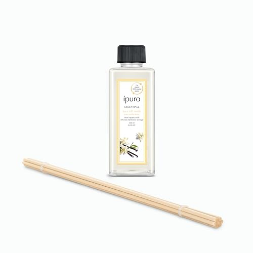 ipuro Essentials Nachfüller SOFT VANILLA Raumduft 100 ml - Refill Raumerfrischer mit Vanille, Sandelholz, Lakritz, Pfirsichblüte & Karamell Duft Aroma - Diffuser, Lufterfrischer Nachfüllflasche