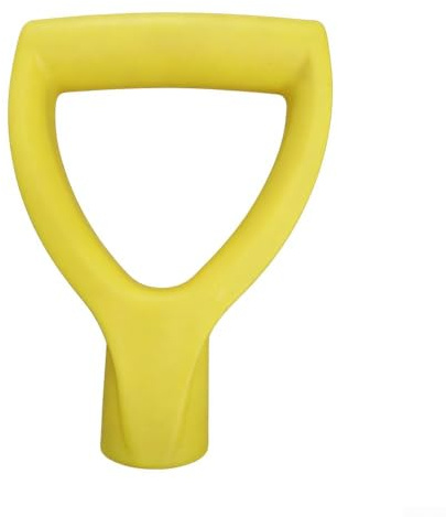 D Grip Shovel Handle, Ergonomic Plastic Replacement for Garden and Snow Shovels, Labor-Saving Non-Slip Design, Weather Resistant, Quick Attachment to Standard Shafts, Blue(yellow)