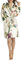 ESSENZA Bademantel Fleur Ecru, L - 100% Polyester - Blumen Pfingstrosen Tulpen