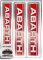 Abarth - 21505 - Adesivo Ufficiale,3 Scritte, 94 x 131 mm