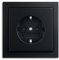 Busch-Jaeger Future Linear Set: SCHUKO Steckdose 20 EUC-81 + 1-fach Rahmen 1721-181K Anthrazit
