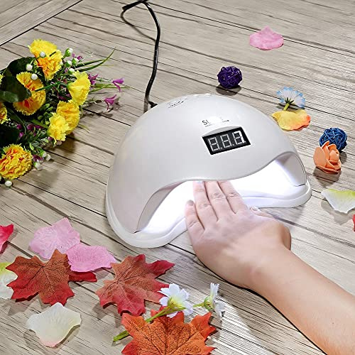 48W UV LED professionelle Nageltrocknungslampe mit 10s / 30s / 60s / 99s Timer und automatischem Sensor für Nagel UV Gel und LED Gel