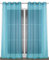 BEAUTEX Vorhang mit Ösen 140x240 cm (Farbe Wählbar) transparente Gardine, Dolly (Türkis)