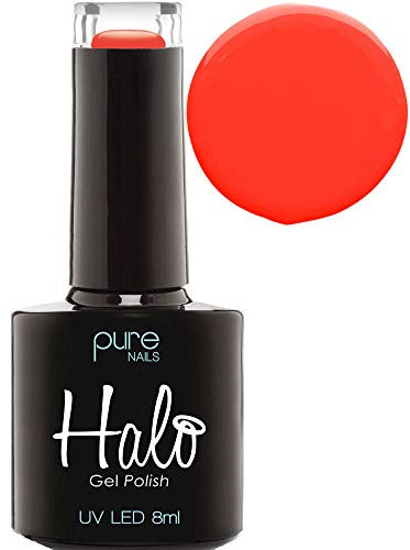 Halo Gel Polish 8ml - Hawaii. UV/LED Gel Nail Polish, Long Lasting & Easy To Apply. Nail Art Colours For Manicure & Pedicure. Gel Polish For Professional & Home Use.
