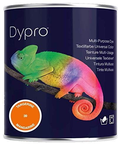 Dypro Mehrzweck-Textilfarbe für Hand und Maschine, 500 g Dose tangerine