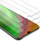Cadorabo 3X Panzer Schutz Glas für Samsung Galaxy A70 / A70s - 3 Stück Schutzfolie in Ultra-Klar Hüllen freundlich - Gehärtetes (Tempered) Glas Dipslayschutz Folie in 9H Härte Anti Kratzer