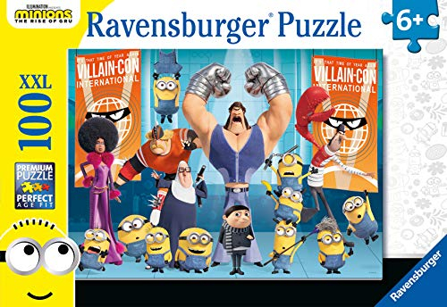 Ravensburger Kinderpuzzle - 12915 Gru und die Minions - Minions-Puzzle für Kinder ab 6 Jahren, mit 100 Teilen im XXL-Format