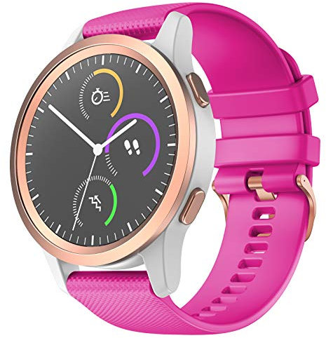 Shieranlee 18mm Quick Release Cinturino per Tic C2, Vivoactive 4S /GarminMove 3S/ vivomove 3s/GarminActive S Strap,Approach S2,Fossil Q Venture Gen 3/Gen4,Xiaomi Watch