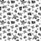 100x160cm Totenkopf Pirat 100% Baumwolle Baumwollstoff Kinder Meterware Handwerken Nähen Stoff (Totenkopf Weiß Schwarz, 100x160cm (11,99€/m))