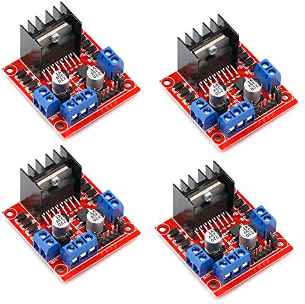 Mini Stepper Motor Drive Controller Board-Modul L298N verdoppeln H-Brücke DC-Stepper für Arduino Smart-Auto-Roboter 4 Stück