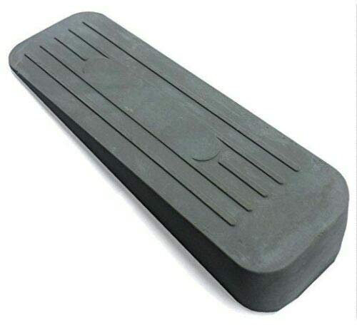 A1SONIC® Heavy Duty Non-Slip Rubber Door Wedge Stopper, Grey - 1