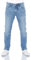 riverso RIVChris Jean stretch long coupe droite pour homme Noir/bleu/gris 29, 30, 31, 32, 33, 34, 36, 38, 40, Bleu clair denim (19200), 34W / 34L