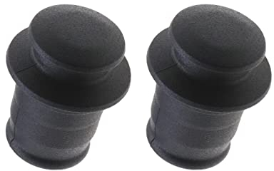 OTOTEC 2 x Auto-Zigarettenanzünder-Abdeckkappe, staubdicht, wasserdicht, 12 V, Auto-Ersatzzubehör, schwarz, Installationsdurchmesser 21 mm