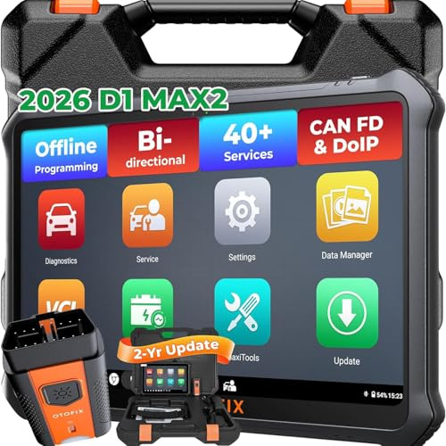 OTOFIX D1 Max2 Advanced OE Full System Diagnostics Scanner with ECU Coding | 2026 New Bi-Directional Scan Tool, 40+ Service Functions, 10000+ Car Coverage, V.A.G Guided, with 2-Years F.ree Update