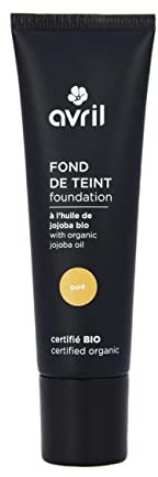 Avril - Fond de Teint Bio - Enrichi en Huile de Jojoba Bio - Unifie et Illumine - Texture Douce et Légère - Certifié Bio Ecocert - Fabriqué en France - 30ml