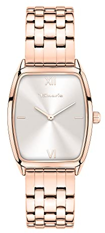 Tamaris Damen analog Quarz Uhr mit Edelstahl Armband TT-0089-MQ
