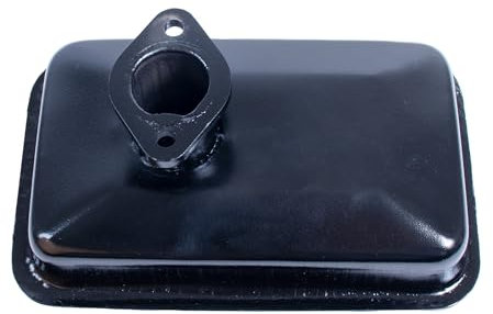 Ama Marmitta Compatibile per Trattori Lombardini CM80 e CM90 – Flangia a 2 Fori, Altezza 120 mm, Diametro Attacco 28 mm, Made in Italy