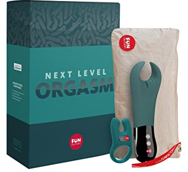 FUN FACTORY NEXT LEVEL ORGASM SET – Männerspielzeug-Set mit vibrierendem Penisring NŌS & Masturbator MANTA – Das Orgasmus-Upgrade für Männer & Paare – Männer-Geschenkeset mit TOYBAG M