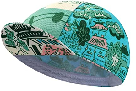 BikingBros Lustige Fahrradkappe – Polyester, schwarz, Fahrradhelm-Innenfutter, atmungsaktiv und schweißabsorbierend, B5, Einheitsgröße