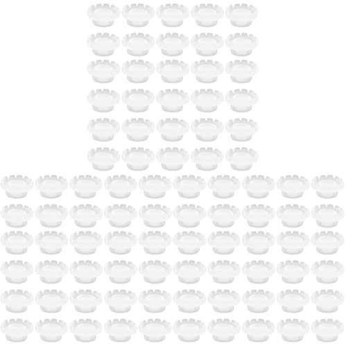 LALAFINA 600 Pz Porta Colla Per Ciglia Finte Anelli Tazza Tazze Di Anelli Di Inchiostro Del Porta Anelli Di Colla Strumento Per Ciglia Plastica Organizzatore Cosmetico