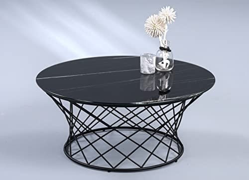 M2 Kollektion Couchtisch Gloria in schwarz, B/H/T = 80x35x80cm