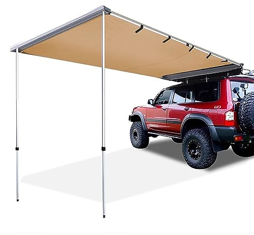 Auto Markise Camping Tragbare Auto-Markise, Camping-Plane, Einziehbare Auto-Seitenmarkise für den Außenbereich, Vielseitige Auto-Markise, Camping-Auto(Size:160x250cm/5.2x8.2ft)