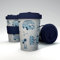Puckator VW Volkswagen Camper Bus Explore More Reusable Travel Cup Mug 400ml Out of Recycled Plastic Bottles - Thermos Insulated Travel Coffee Mug - Tumbler Coffee Cup with Lid Leakproof Drink Flask