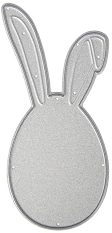 Rayher Stanzschablone Osterhase, 4,2 x 8,6 cm, Papiergestaltung, Stanzschablone Ostern, Kartengestaltung, Scrapbooking und vieles mehr, Prägeschablone Ostern, Stahl, 50291000