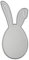 Rayher Stanzschablone Osterhase, 4,2 x 8,6 cm, Papiergestaltung, Stanzschablone Ostern, Kartengestaltung, Scrapbooking und vieles mehr, Prägeschablone Ostern, Stahl, 50291000