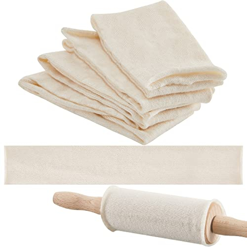Set of 8 Rolling Pin Covers Cotton Rolling Pin Holder White Rolling Pin Sock Sleeve for Baking