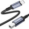 Dreaazhi USB B to USB C Printer cable 1M, USBType C to USB B 2.0 Cable Braided Compatible with HP,Epson,Canon Printer,Scanner,Casio digital piano，MIDI controller etc