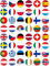 48 Europe European Eurovision Flags Edible Wafer Paper Cake Toppers Decorations - Olympics