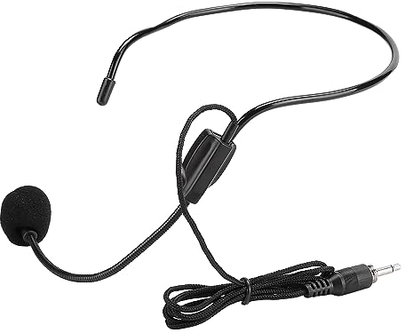 Pissente Headset-Kopfhörer, 3 Stück, Kabelgebundenes Mikrofon, Kabelgebundenes Gesangsmikrofon, Headset-Kostüm mit Flachem Profil, für Einkaufsführer, Führer, Lehrer, Moderatoren
