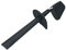 DEKAROX Spatule pour Thermomix® TM31 TM5 - Spatule ergonomique de 280 mm avec col de sécurité - Passe au lave-vaisselle - Gris foncé