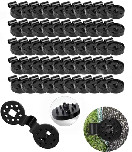50 Piezas Espesar Clips para Toldos, Clips de Tela para Sombra, Clips Especiales con Ojal, Clip de Fijación para Redes, para Tela de Paisaje,Redes Jardín, Lona