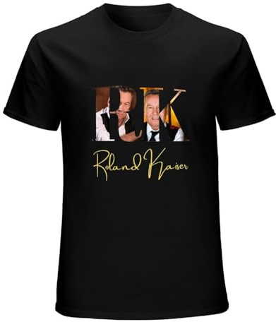 Roland Kaiser Roland Kaiser Festival Roland Kaiser T-Shirt Man's Fashion Cotton Black Clothes L
