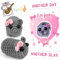 COLEESON Sad Hamstere Plüschtier, Sad Hamster Meme Plüschtier, Handgefertigte Traurige Hamster-Strickpuppe, Sad Hamster Meme Kuscheltier, Süße Kuscheltiere Hamster Spielzeug Kinder