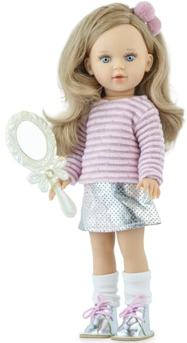 Krause & Sohn Hochwertige Puppe Spielpuppe 18-47 cm blond brünett rothaarig mit Vinylkörper Anziehpuppe für Kinder Spielzeug (Taylor - 40 cm)